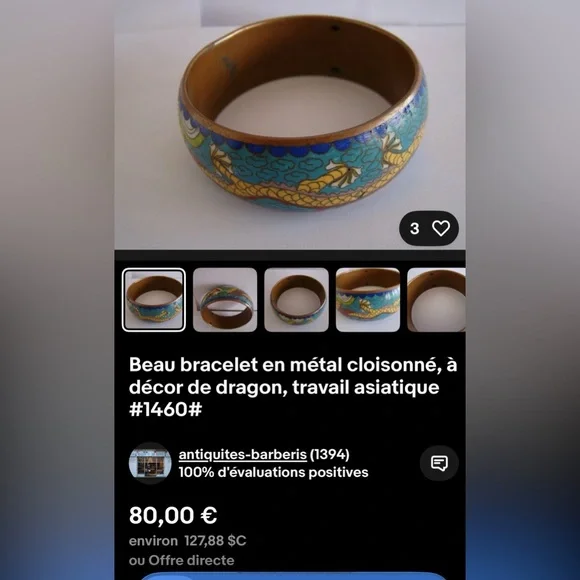 Colorful Enamel Bangle Set - Picture 4 of 4